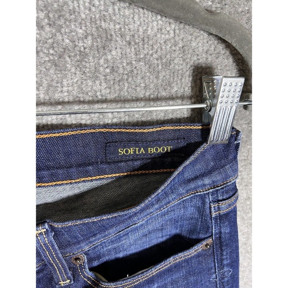 Lucky Brand Sofia‎ Boot Cut Jeans Womens Size 12 Stretch Blue 5 Pocket - Picture 4 of 11